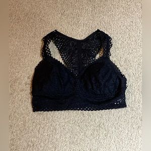 Black lace bralette